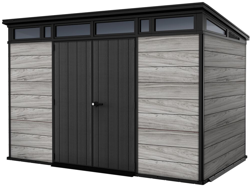 Keter PENT SIGNATURE 11×7 kerti fészer – DECOCOAT, 7,39 m², Storm Grey (RP)