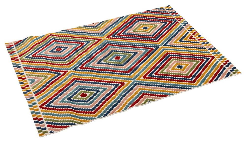 Kettler SHAPE kültéri szőnyeg 160×230 cm – modern terasz szőnyeg, színes mintás (RP)