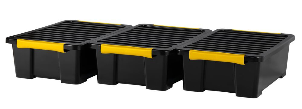 Rotho DIY EASY tároló doboz szett 3×30L – nagy fedeles műanyag tároló készlet (RP)