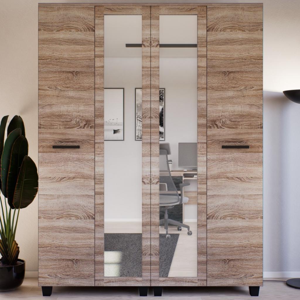 Avalon gardróbszekrény - 160 cm,  sonoma tölgy (KZS)