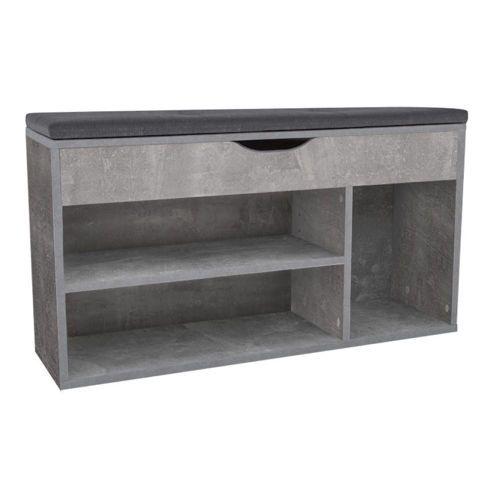 Cipőpolc paddal, beton, FUDDY NEW (RP)
