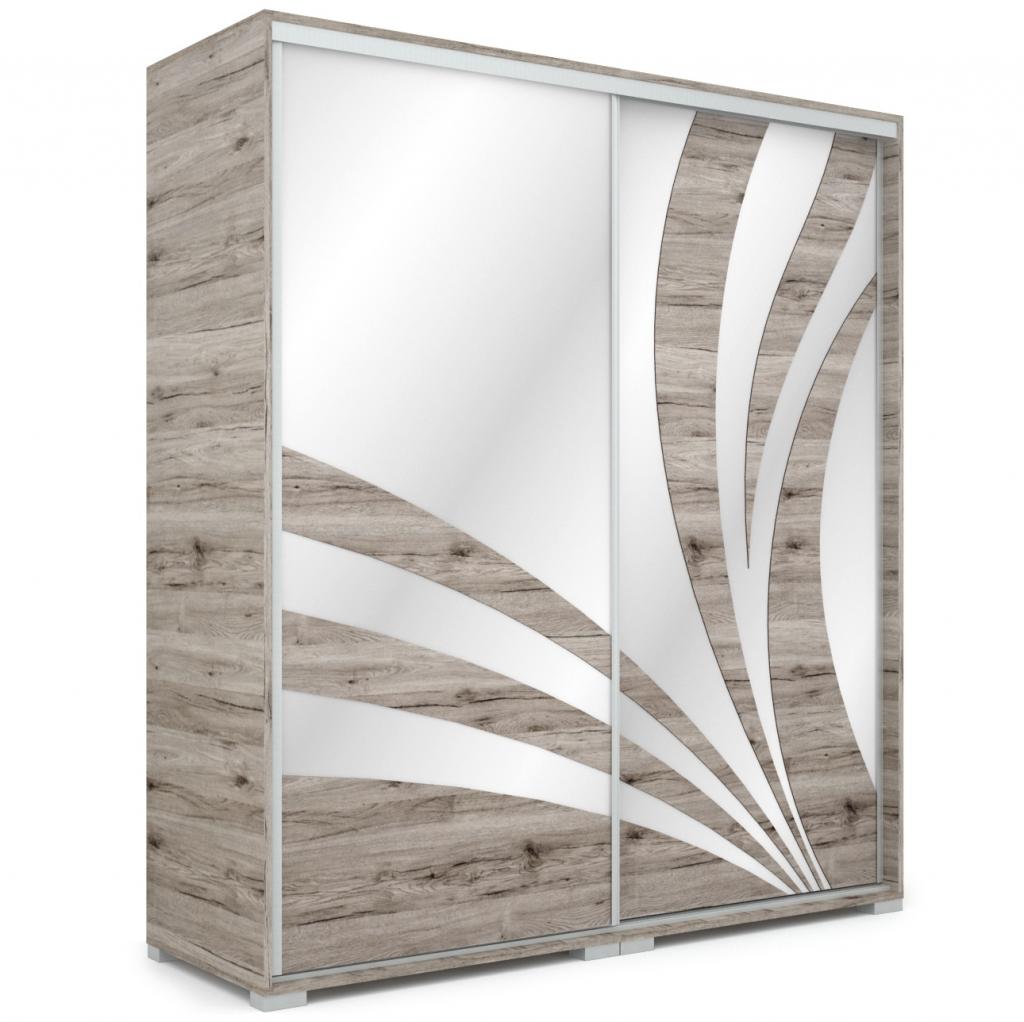 Baku tolóajtós gardróbszekrény - 180 cm széles (DIV)