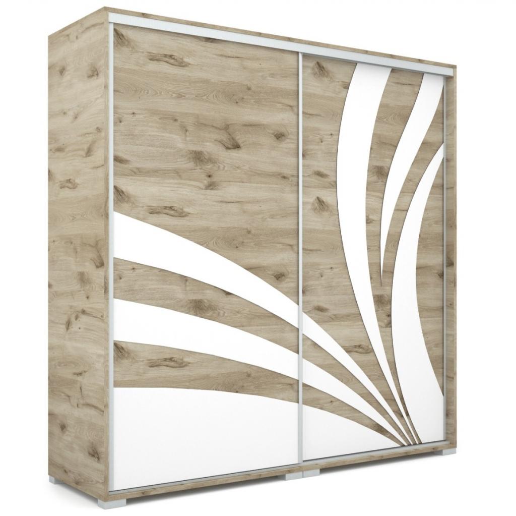 Baku tolóajtós gardróbszekrény - 200 cm széles (DIV)