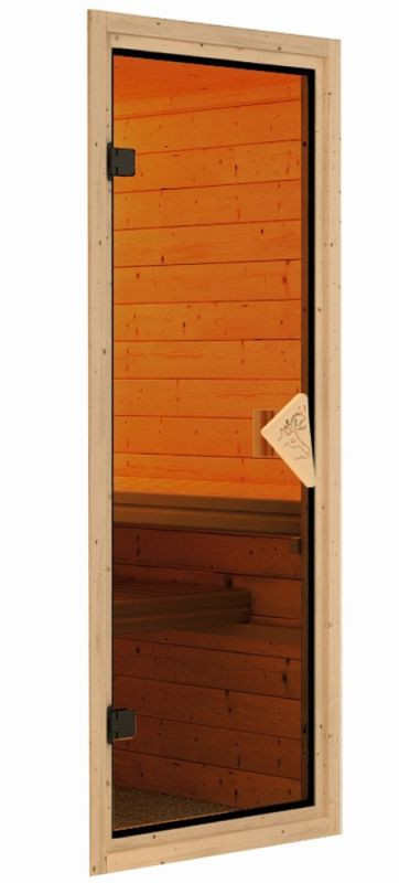 Karibu Bronz panoráma üvegajtó (RP)