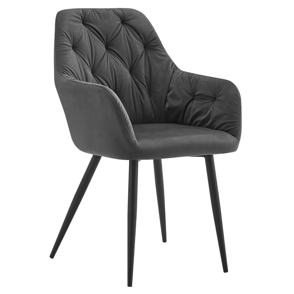 Design fotel, sötétszürke Velvet szövet, VERIO NEW (RP)
