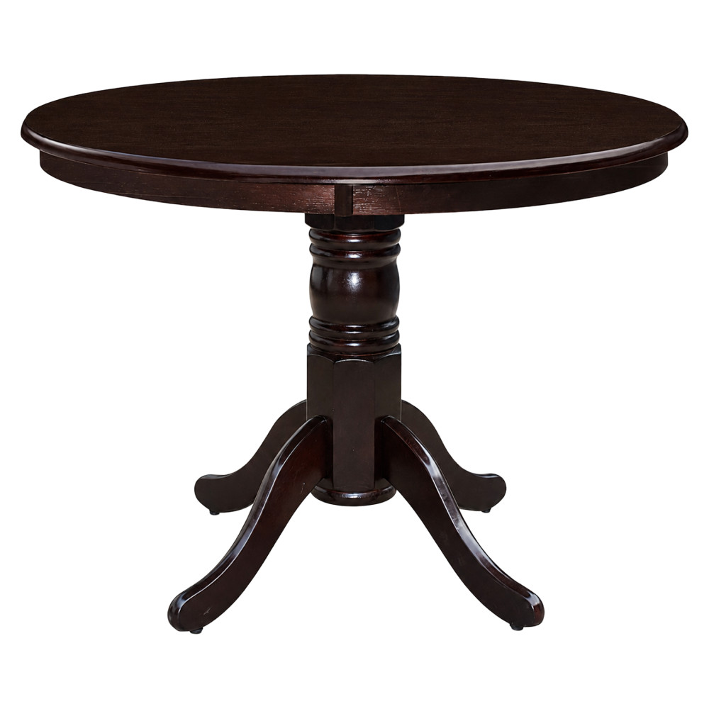Étkezőasztal, kerek, gesztenye, átmérő 106 cm, TABLOS NEW (RP)