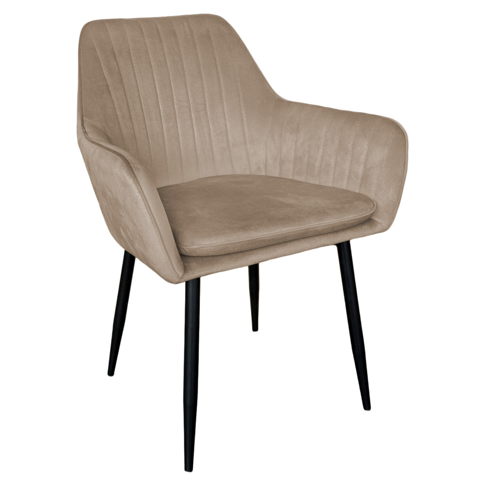 Dizájnos fotel, szürkésbarna Taupe Velvet anyag, ZIRKON NEW (RP)