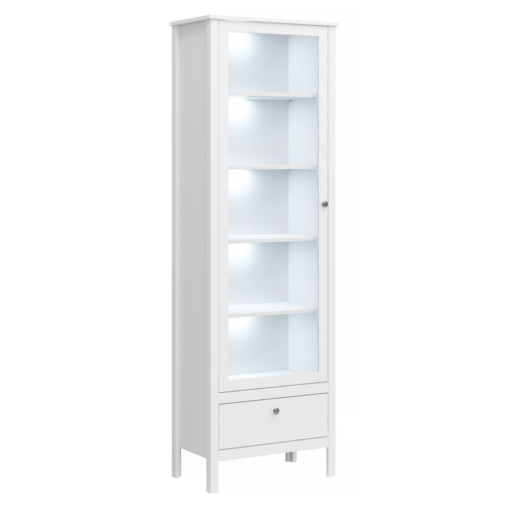Vitrin 1W1S, fehér, OLJE (RP)