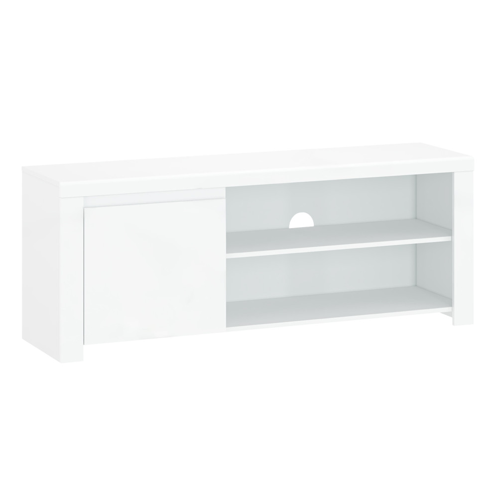 TV asztal 1D/160, fehér fényes, LINDY (RP)