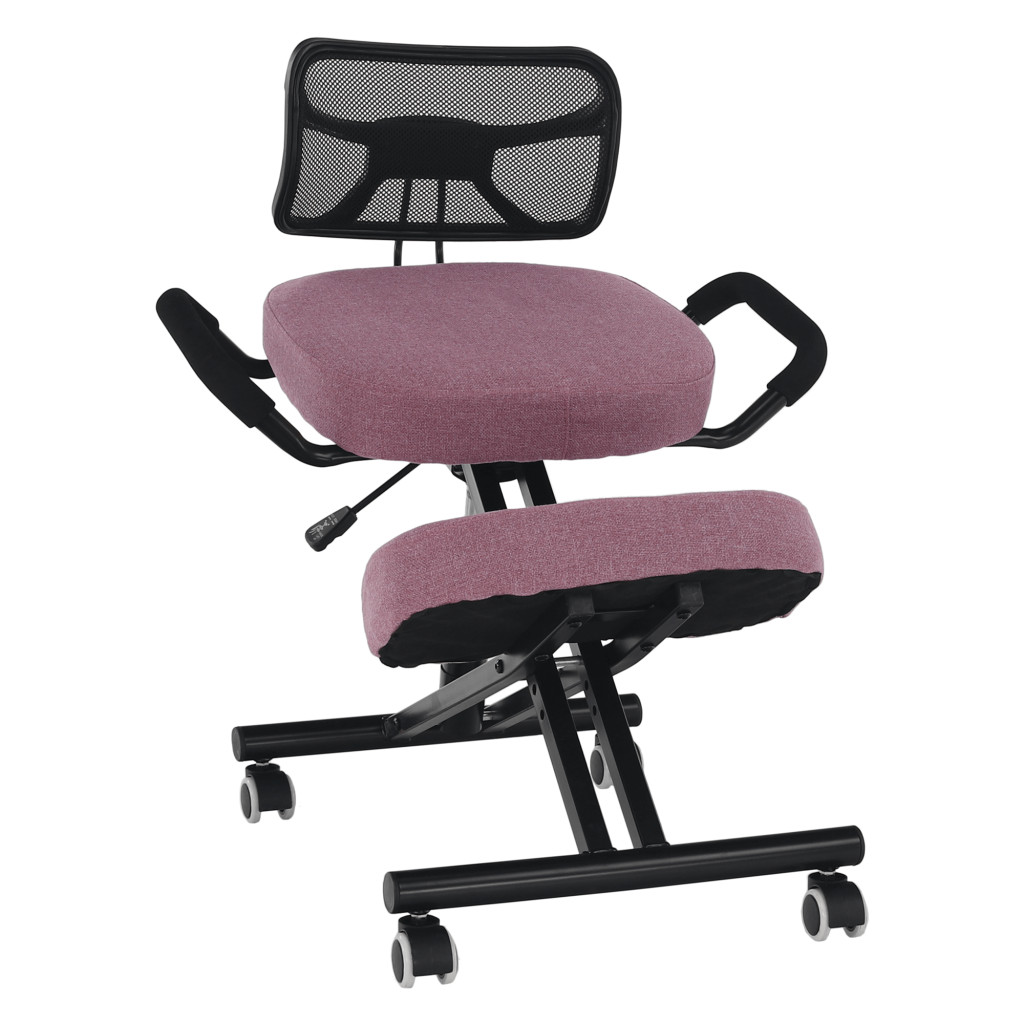 Ergonomikus zsámoly, rózsaszín/fekete, RUFUS (RP)