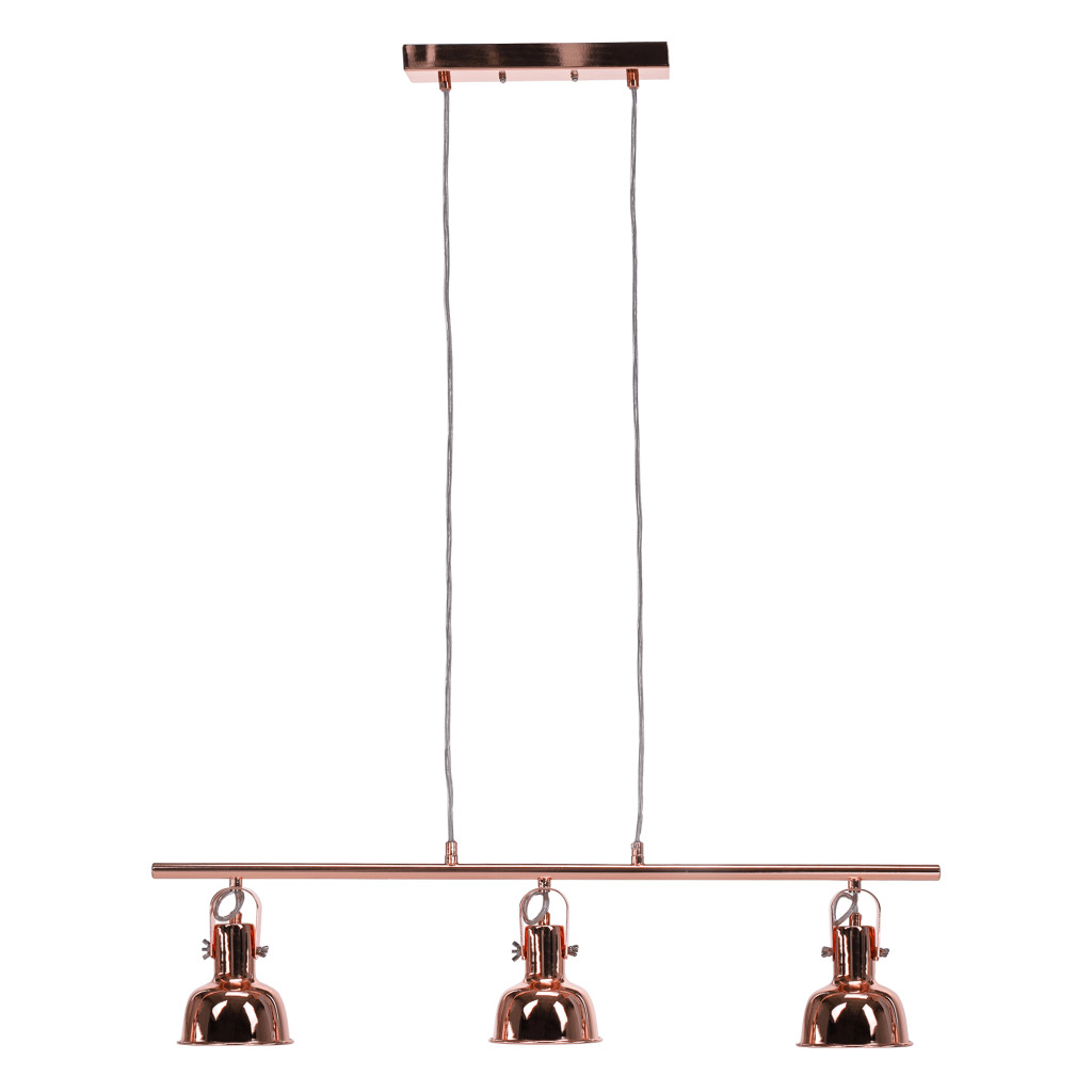 Függőlámpa retro stílusban, fém, rose gold, AVIER TYP 4 (RP)