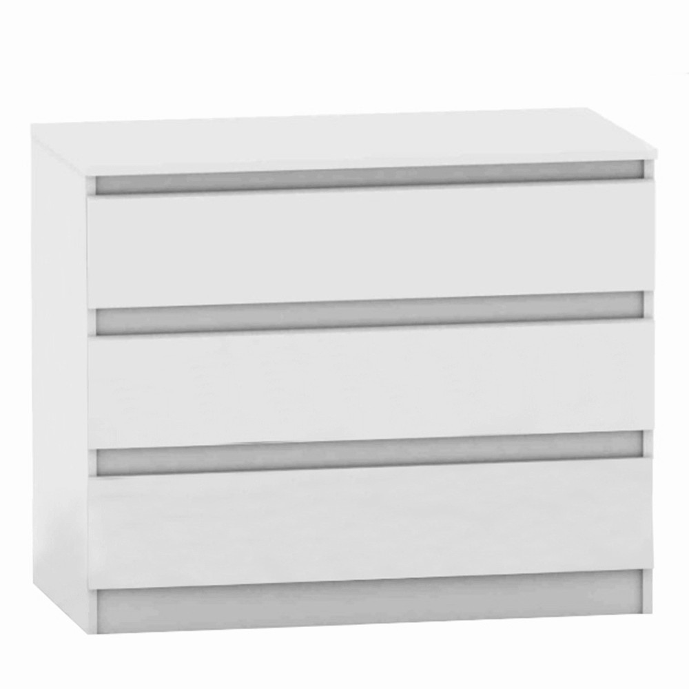 3 fiókos komód, fehér, HANY NEW  003 (RP)