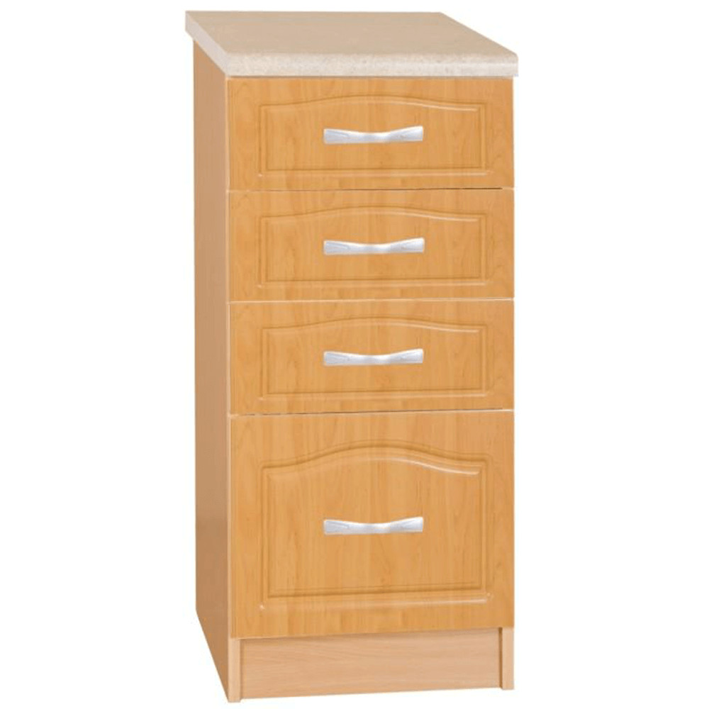 Konyhaszekrény, alsó, égerfa, LORA MDF NEW KLASIK S40SZ4 (RP)
