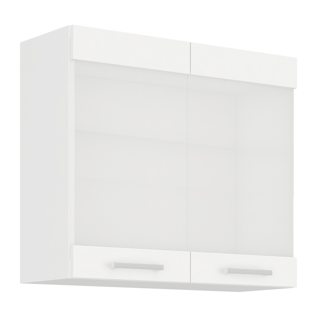 Felsőszekrény, fehér, SPLIT 80 GS-72 2F (RP)