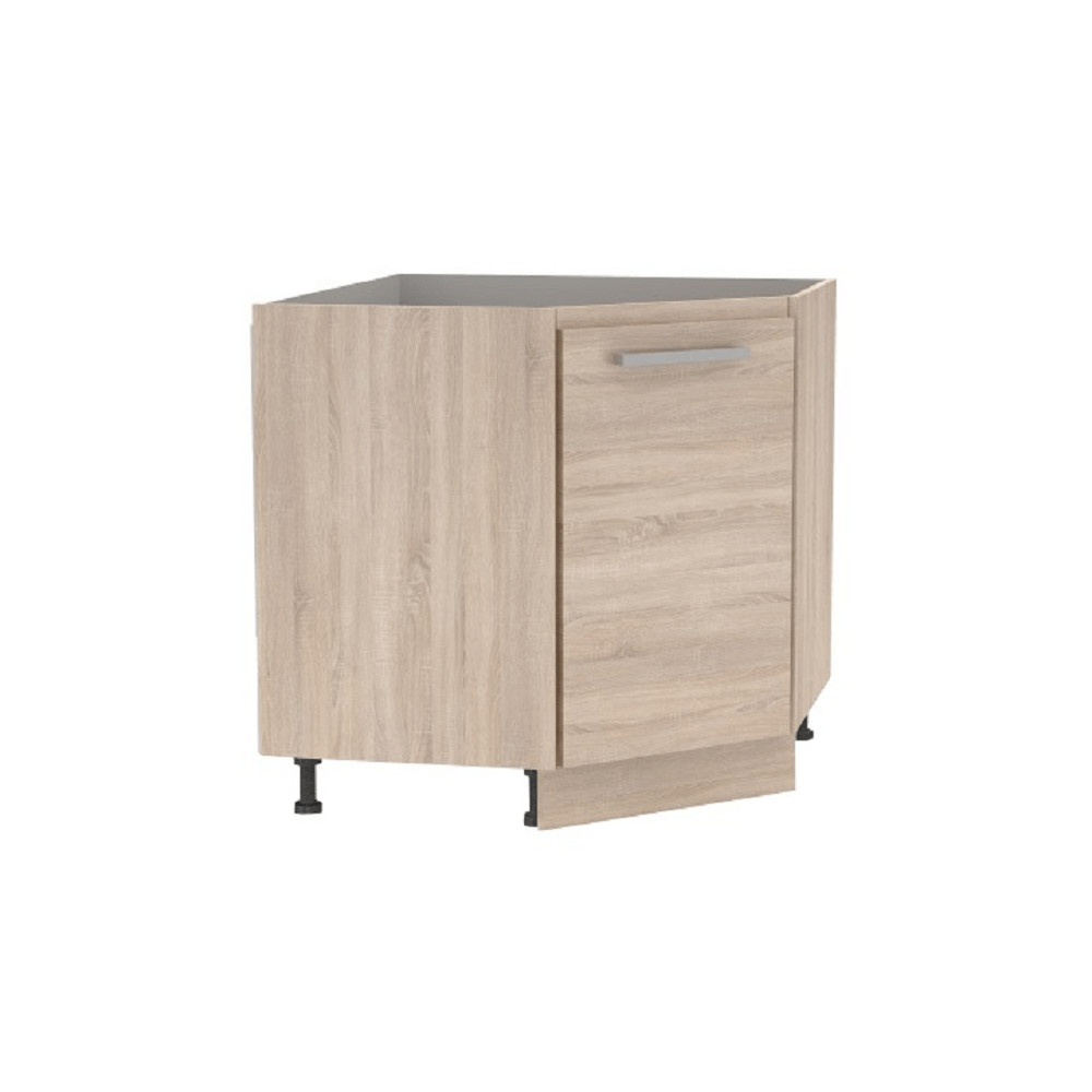 Alsó sarokszekrény, tölgy sonoma, univerzális, NOVA PLUS NOPL-065-RS (RP)