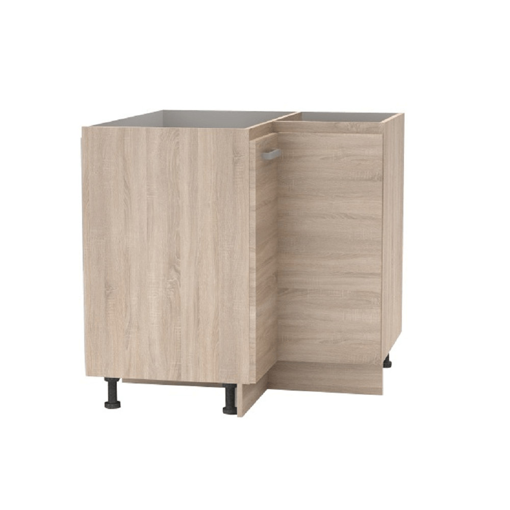 Alsó sarokszekrény, tölgy sonoma, univerzális, NOVA PLUS NOPL-061-RS (RP)