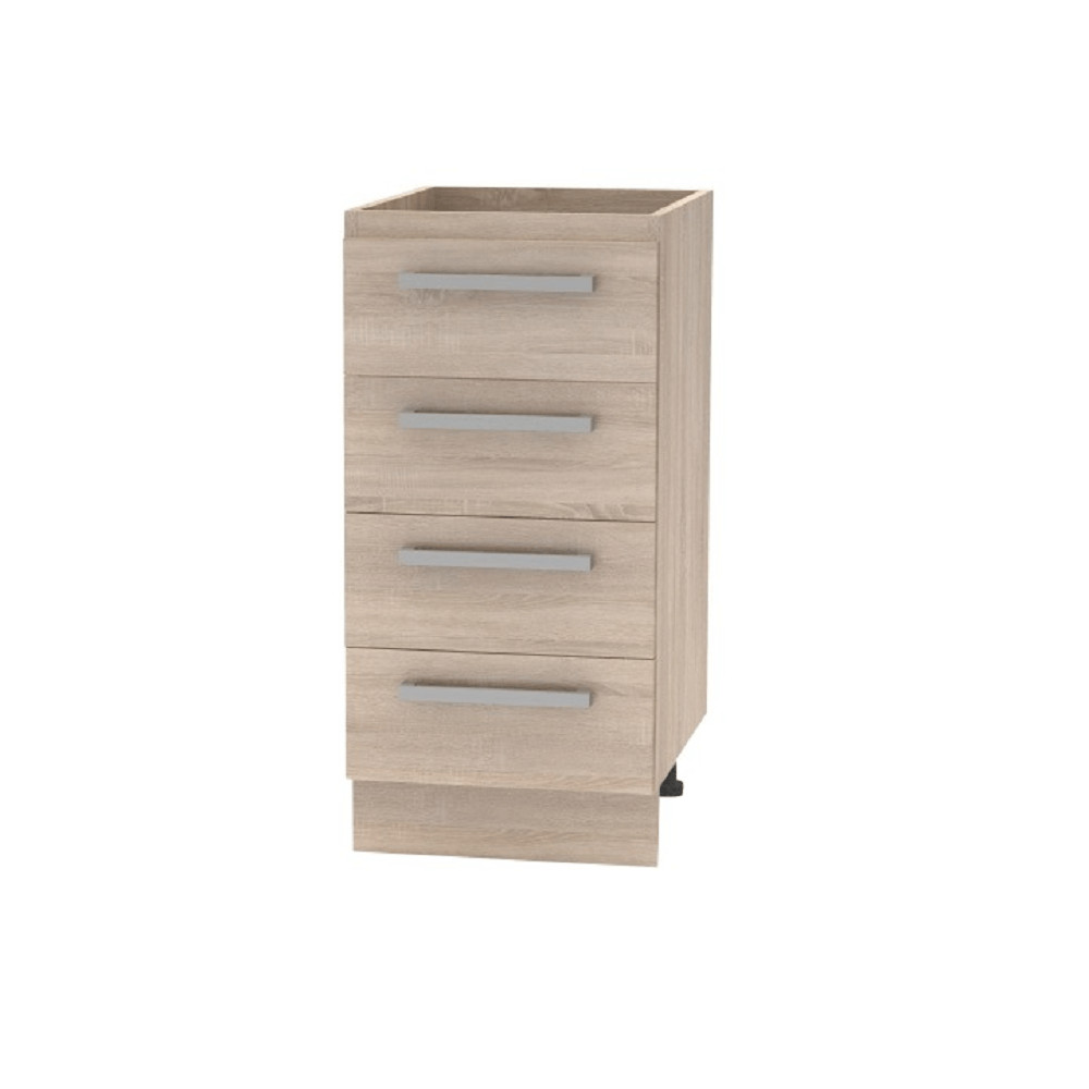 Alsószekrény 4 fiókos, tölgy sonoma, NOVA PLUS NOPL-055-0S (RP)