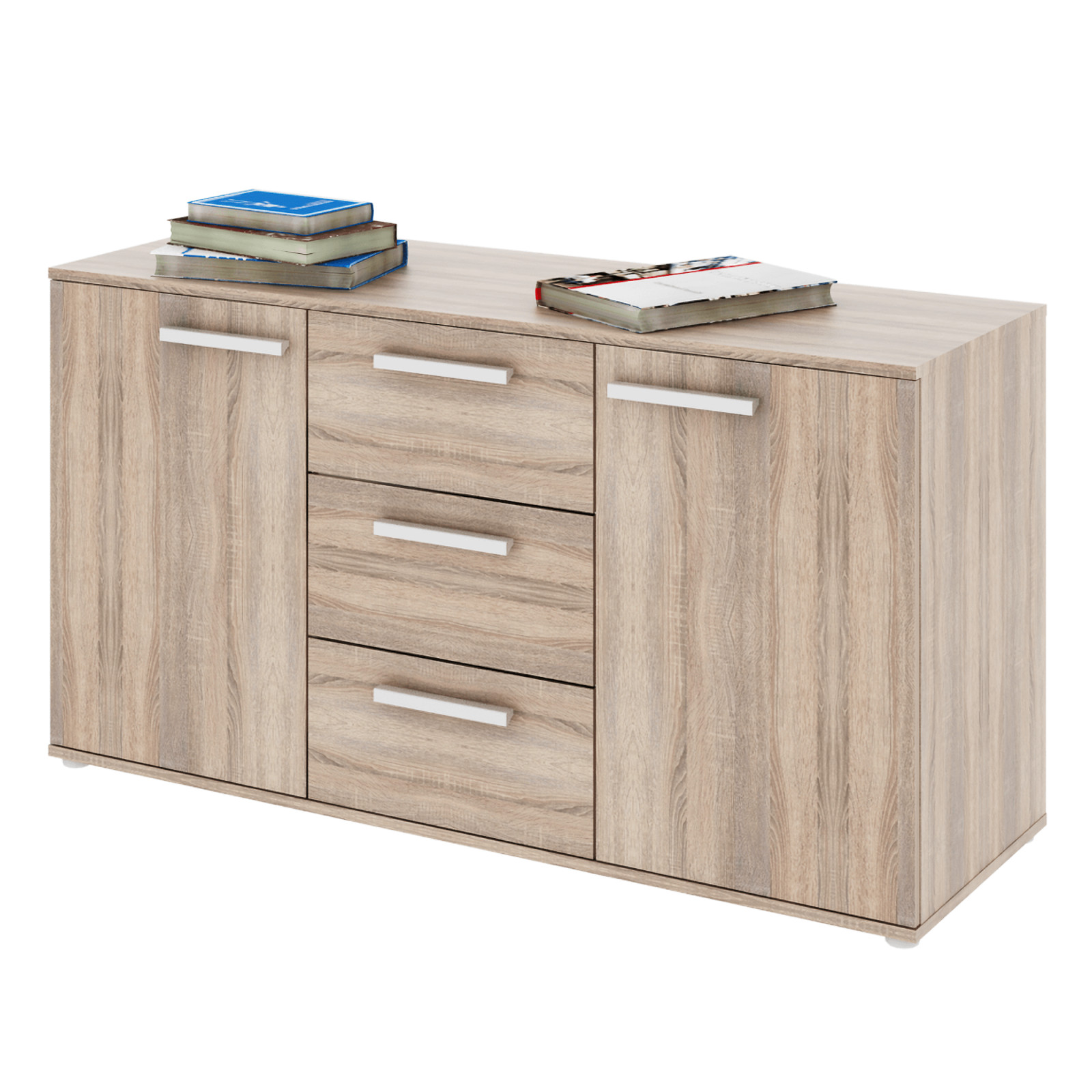 Komód, DTD laminált, tölgy sonoma, DUNAJ TYP11 (RP)