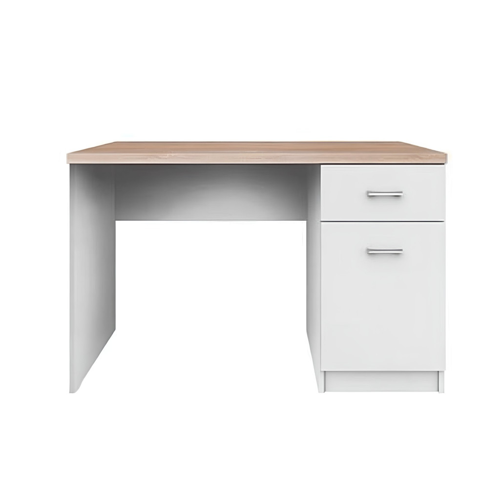PC asztal 1d1s, DTD laminált, fehér/tölgy sonoma, TOPTY TYP 09 (RP)