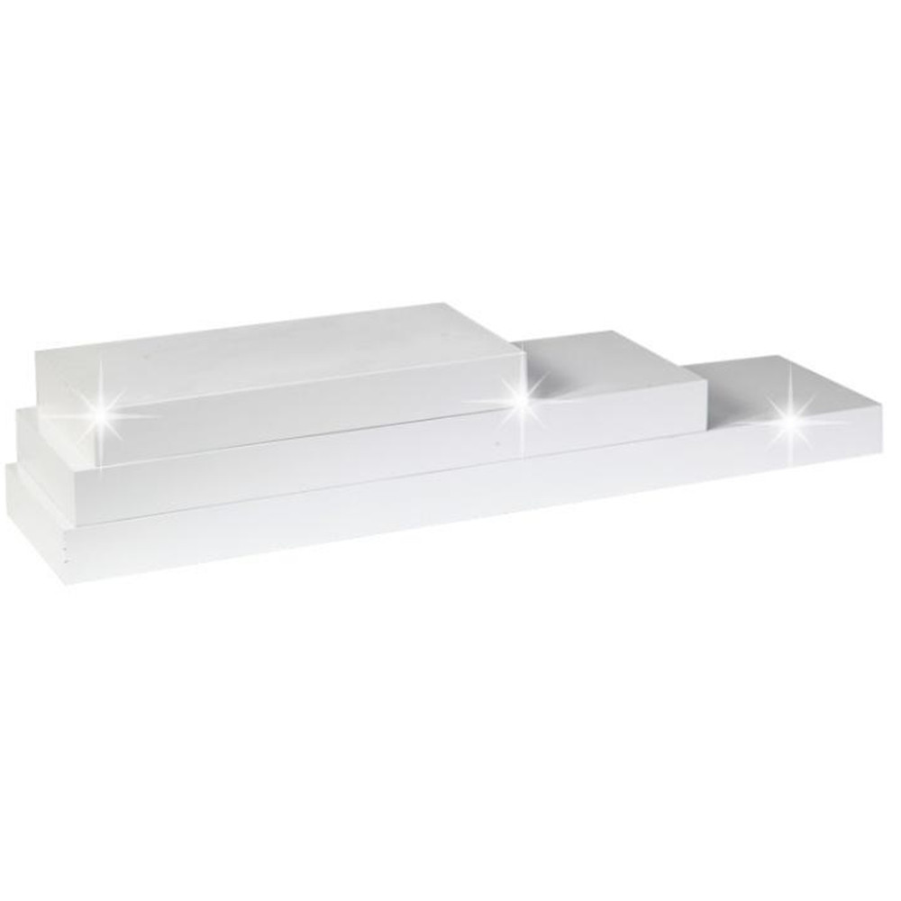 Polc, fehér fényes, 80x25, GANA FY 11044-4 (RP)