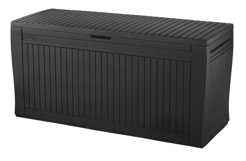 Keter Comfy műanyag kerti tároló doboz, grafit - 270L (RP)