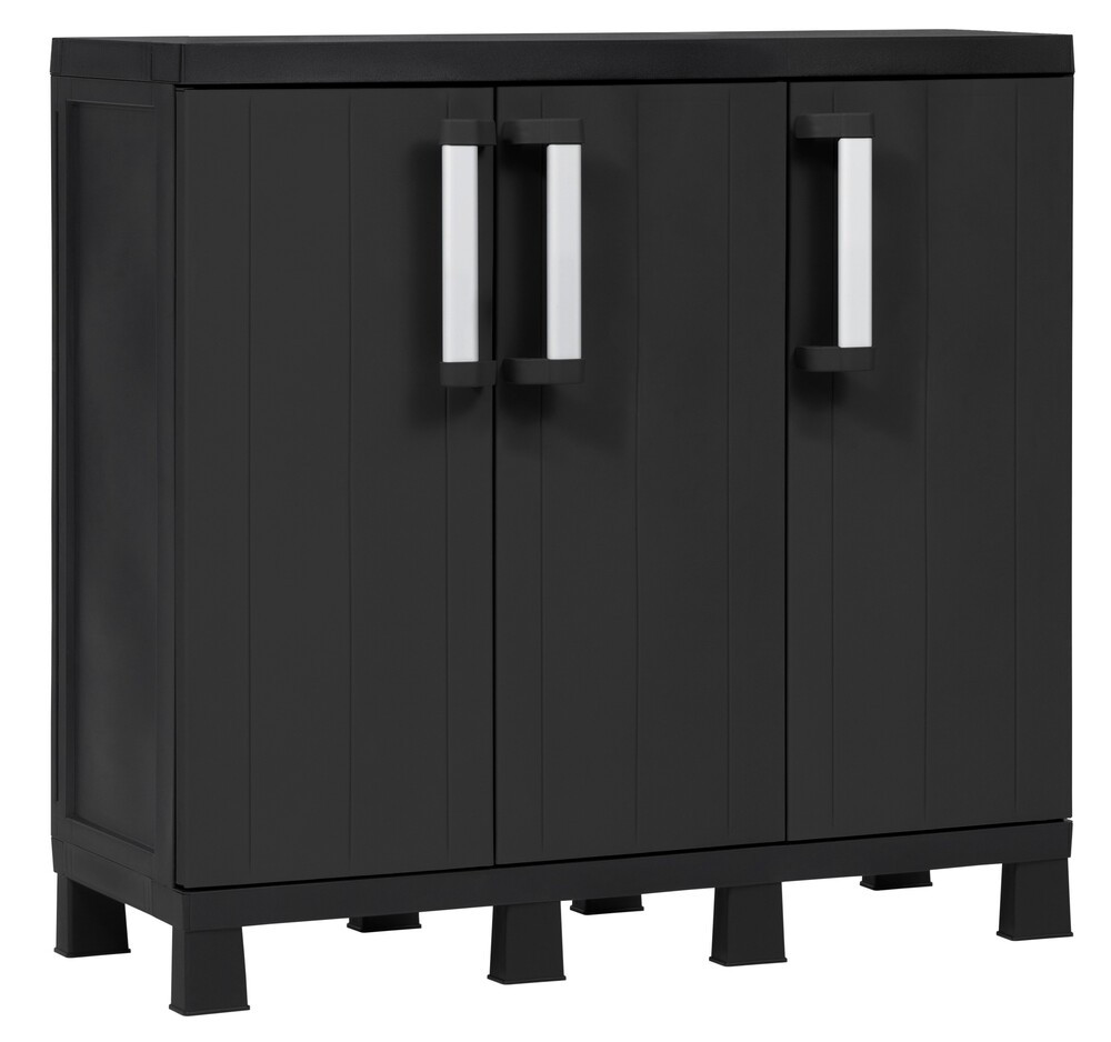 Toomax Garage midi trio low black beltéri szekrény - fekete (RP)