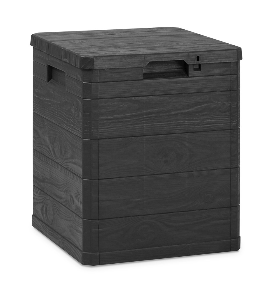Toomax Woodys grafit 90 literes műanyag kerti tárolódoboz (RP)