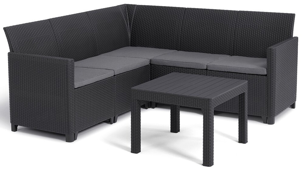 Keter Marie corner set 5 műrattan kerti sarok garnitúra - ötszemélyes (RP)