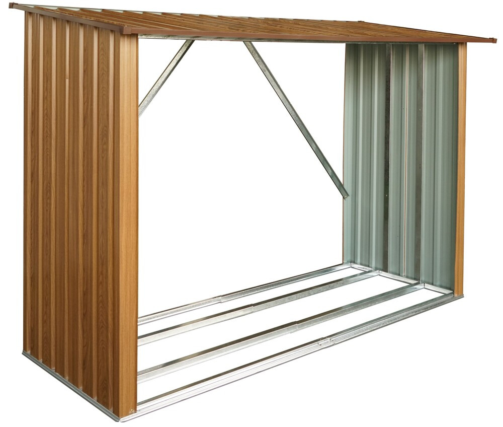 Rojaplast Sun acél kerti fatároló 217x89x154 cm (RP)
