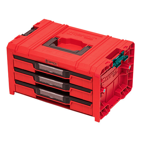 Qbrick Sytem pro expert red HD - 3 fiókos szerszám rendező (RP)