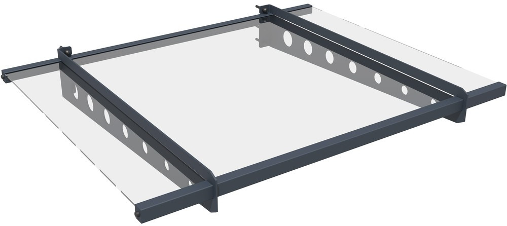 Rojaplast bejárati előtető, átlátszó plexi, 100x80 CM (RP)