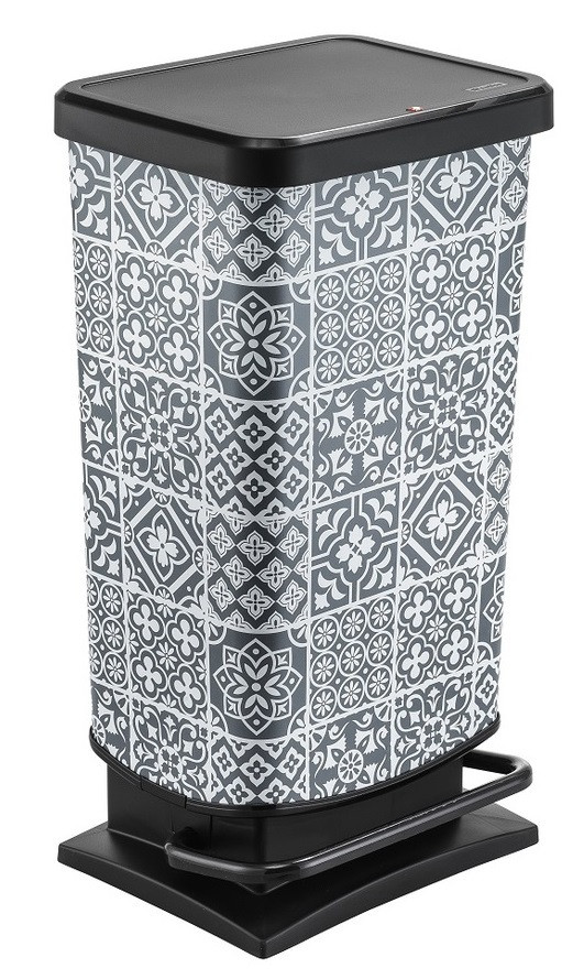 Rotho Paso műanyag hulladéktároló, 40 L - mintás (RP)