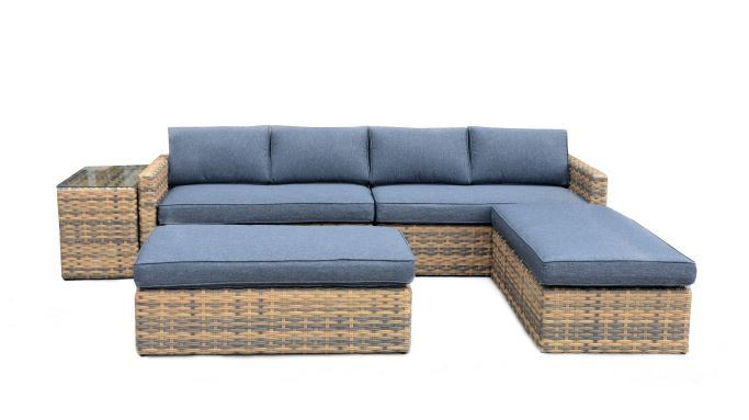 Rojaplast Hartford többfunkciós műrattan kerti bútor garnitúra (RP)