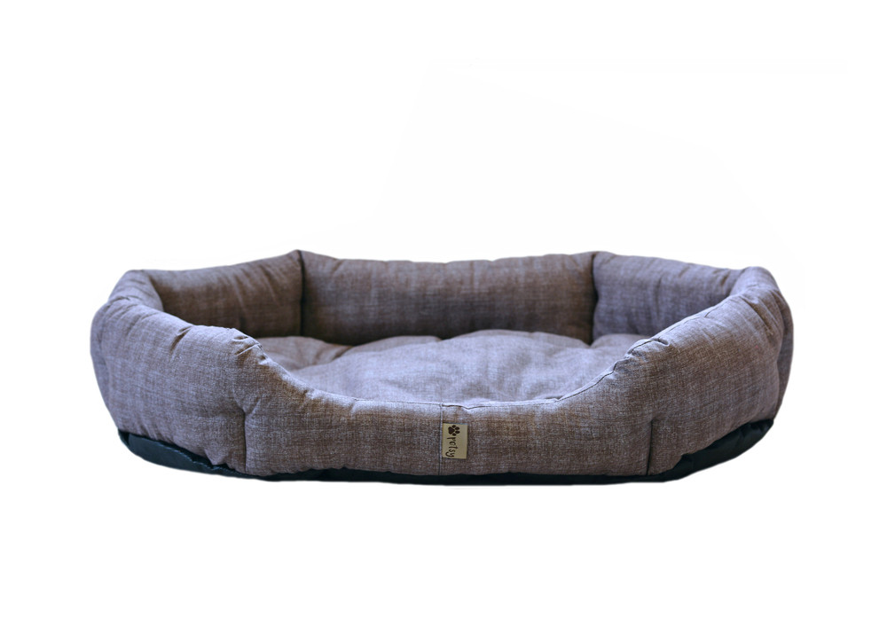 Petsy Bobík pamut kutyafekhely - barnás-szürke - 90 cm (RP)