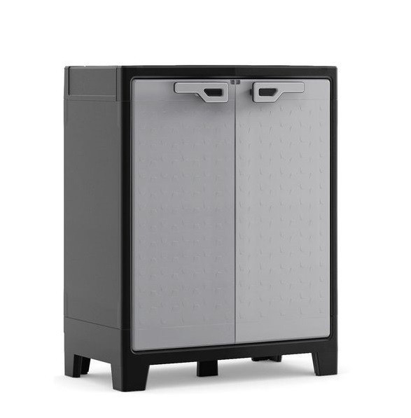 Keter Titan low műanyag szekrény - szürke - 100 cm (RP)