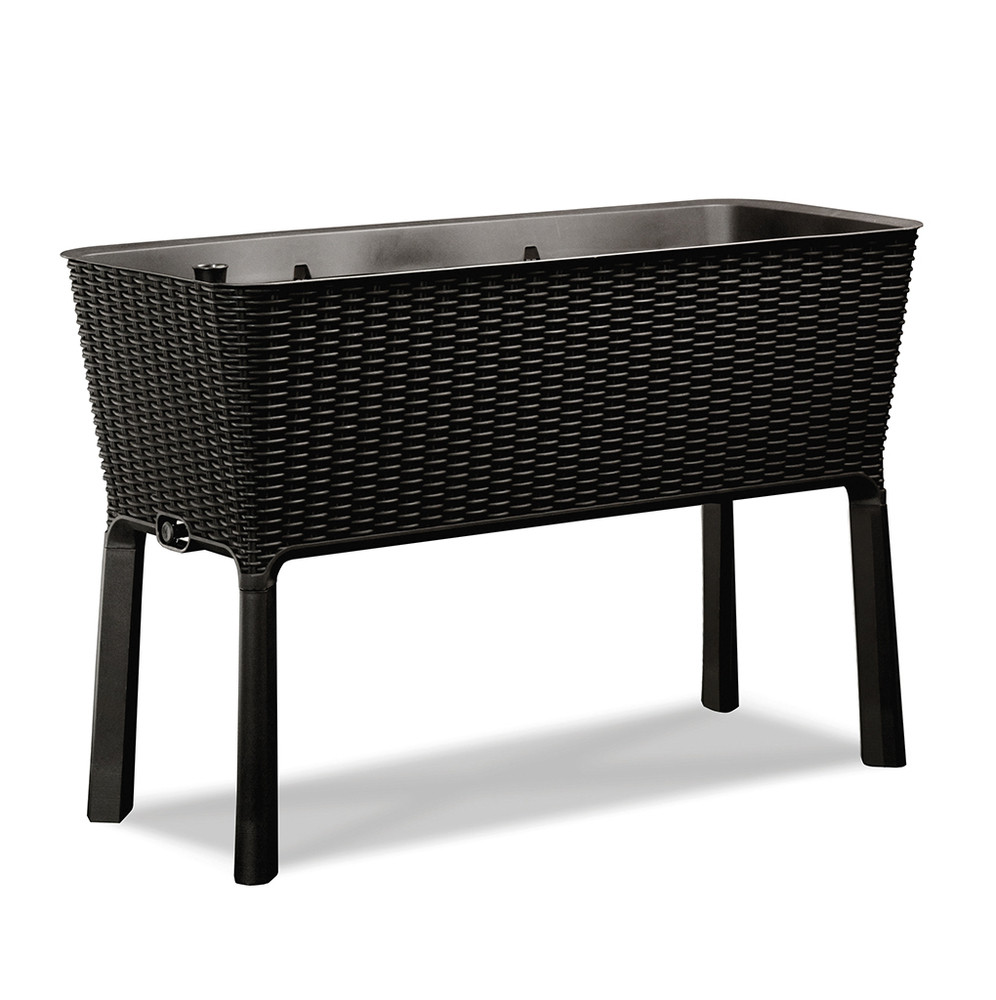 Keter Easy grow polyrattan virágláda - barna (RP)