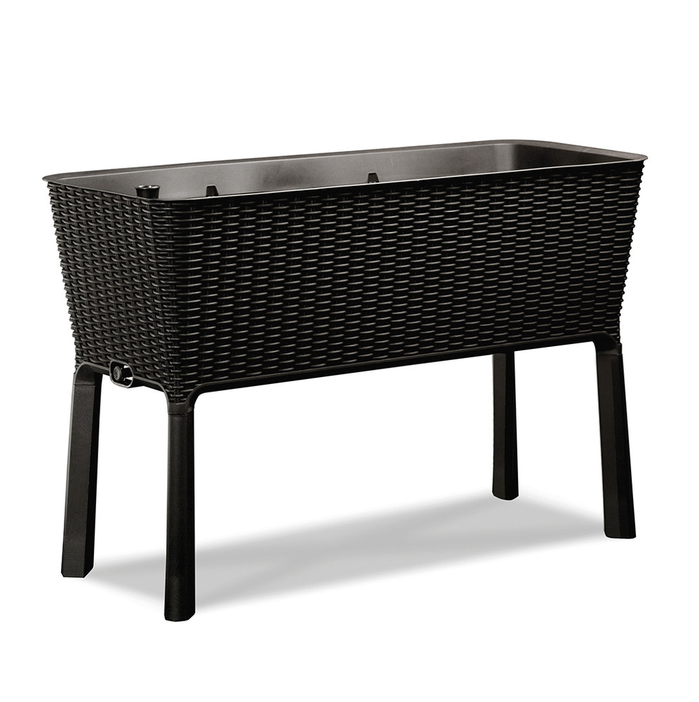 Keter Easy grow polyrattan virágláda - grafit (RP)
