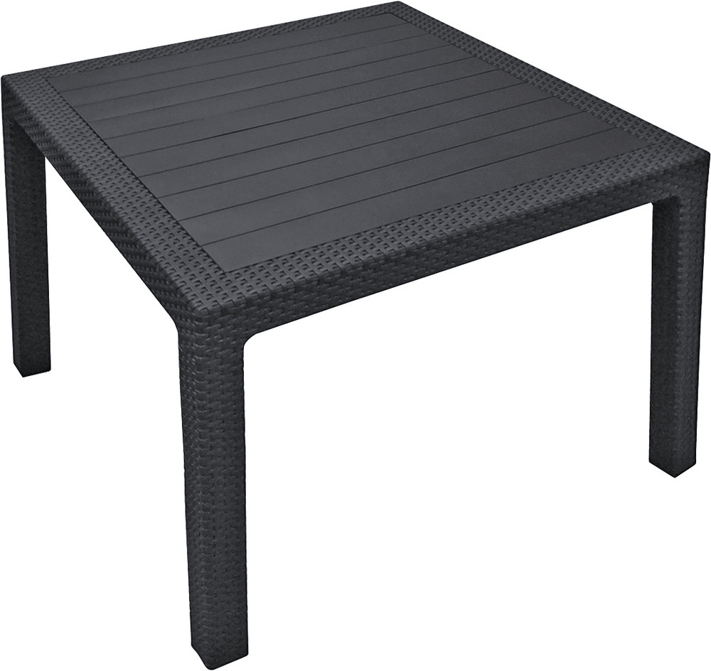 Keter Melody quartted polyrattan kerti asztal - grafit (RP)