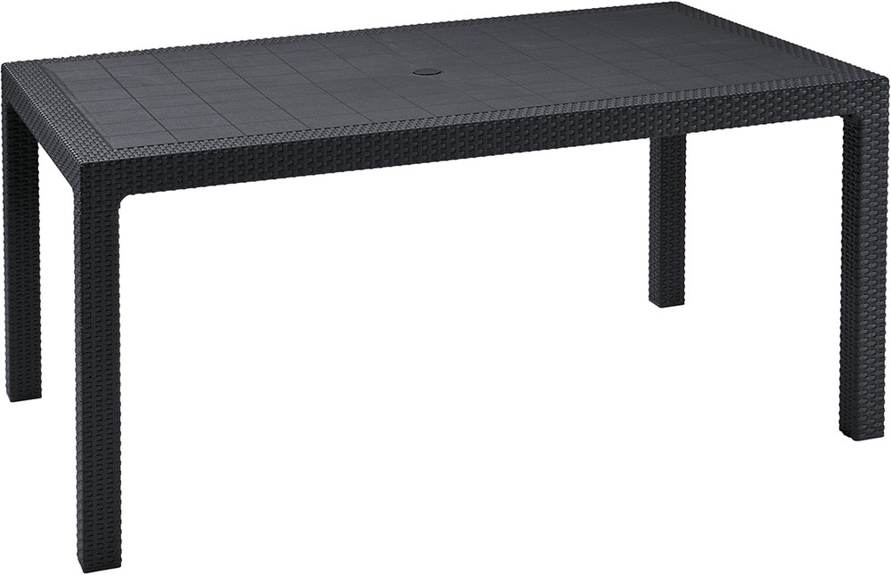 Keter melody polyrattan kerti asztal - grafit (RP)