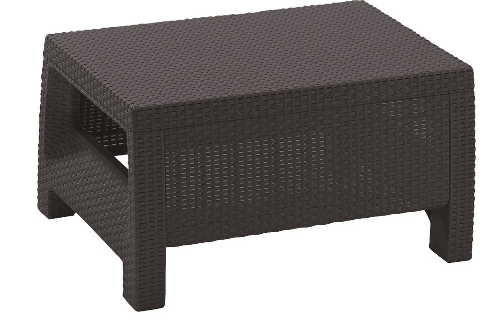 Keter corfu polyrattan kerti asztal - barna (RP)