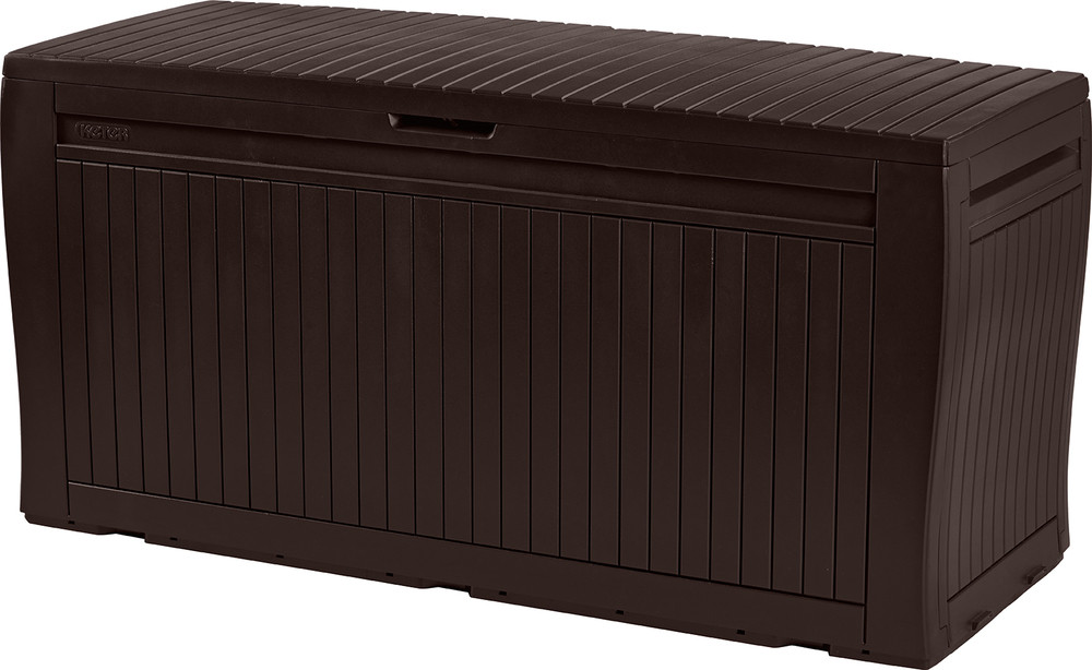 Keter Comfy műanyag kerti tároló doboz, barna - 270L (RP)