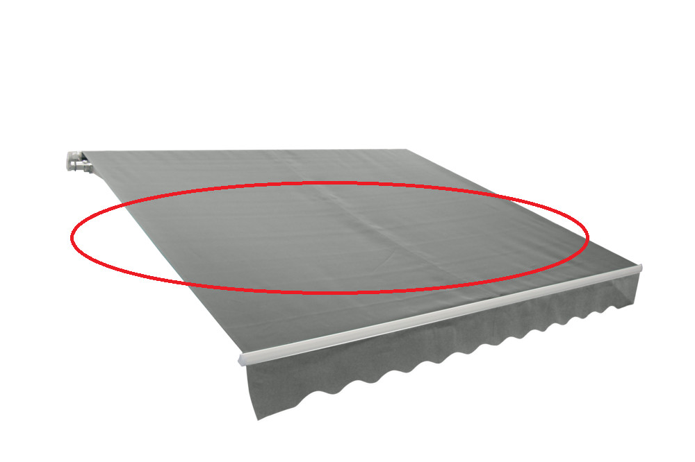 Rojaplast tartalék ponyva falra szerelhető 3,95 x 2,5 m-es napellenzőhöz- kiegészítő- szürke (RP)