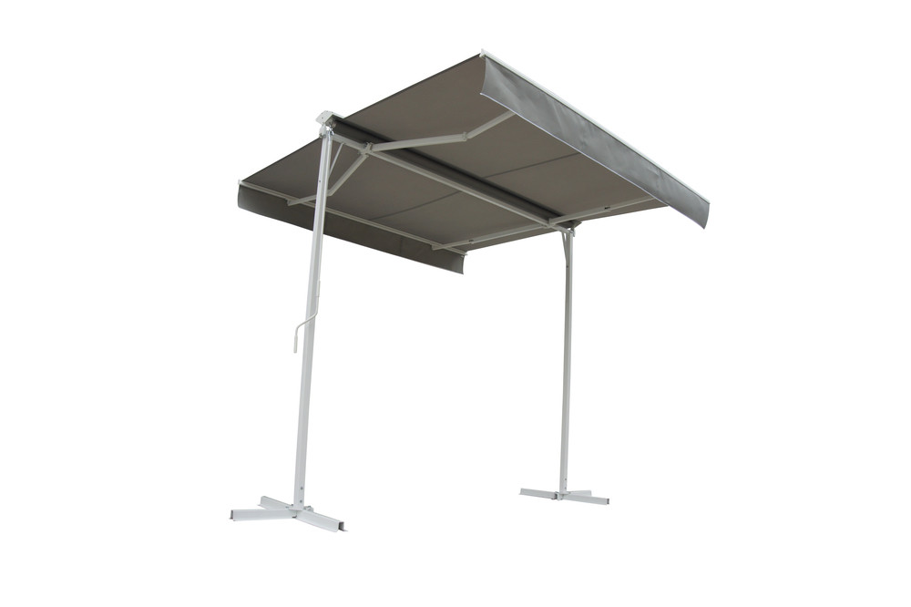 Rojaplast P4512 szabadon álló napellenző 4 x 3 m - szürke (RP)