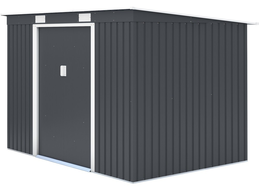 Rojaplast S2001C fém kerti ház, tároló, szürke - 261 x 181 x 176 cm (RP)