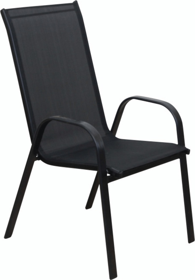 Rojaplast xt1012c fém kerti szék - fekete (RP)