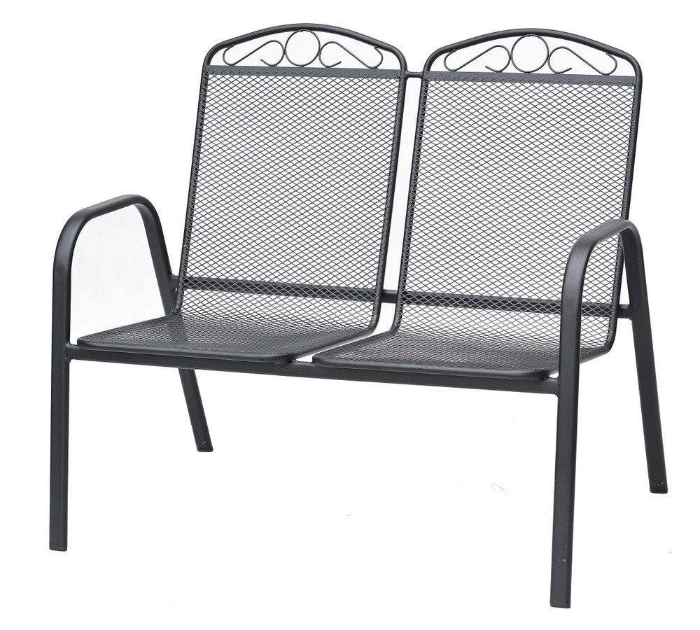 Rojaplast zwmc-s28 fém kerti pad, 106 x 69 x 93 cm - fekete (RP)