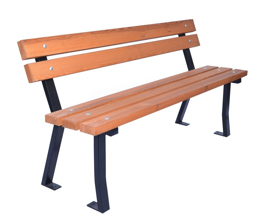 Rojaplast Metal fenyőfáből készült, fém szerkezetű kerti pad, 150 cm (RP)