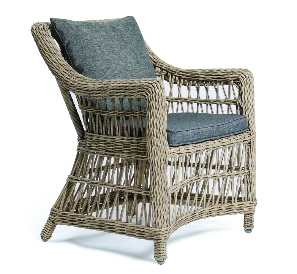 Rojaplast Denver exkluzív polyrattan kerti fotel - barna (RP)