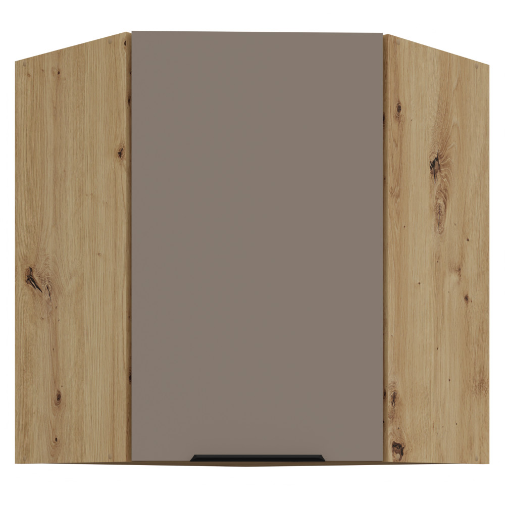Felső sarokszekrény, sandgrau/artisan tölgy, FRISBO 60x60 GN-72 1F (RP)