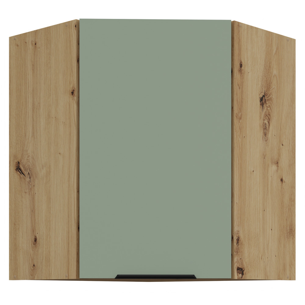 Felső sarokszekrény, aquamarine/artisan tölgy, ARSANY 60x60 GN-72 1F (RP)